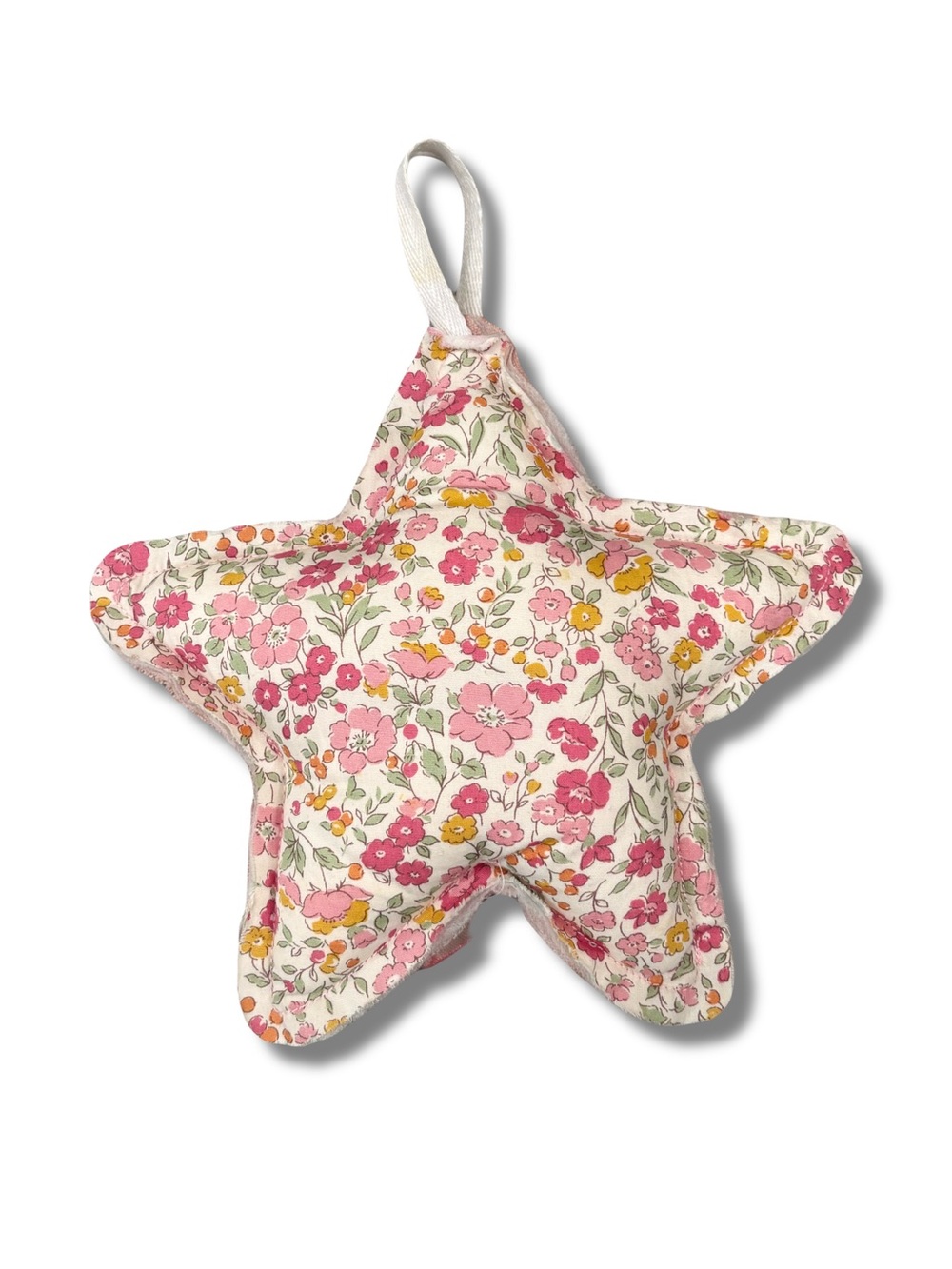 Alimrose Star Musical Mobile Blush Linen & Rose Garden Floral Pink Hanging
